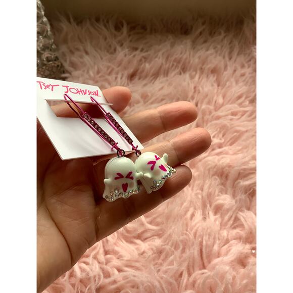 New with tag 🏷️ Betsey Johnson earrings ghost 👻 - Picture 4 of 7